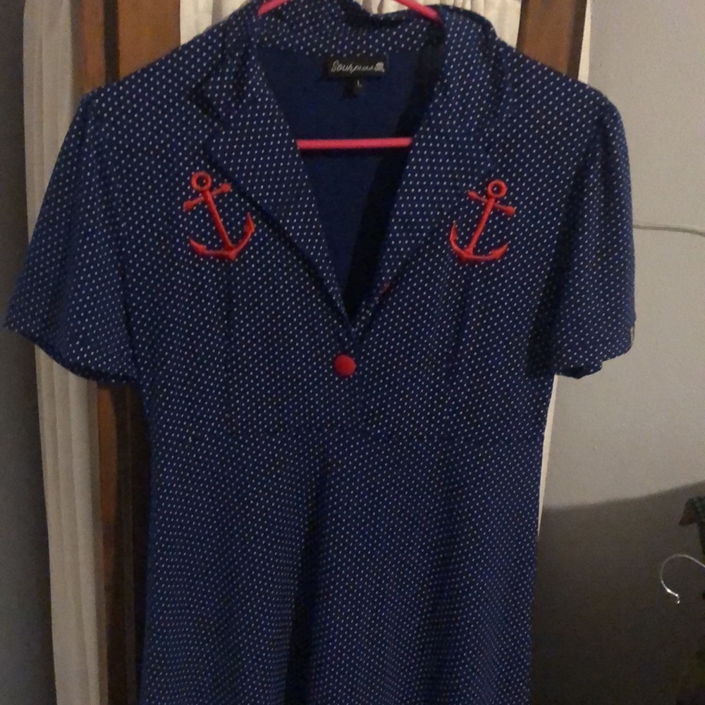 Sourpuss Rockabilly Pin-up dress Size Large